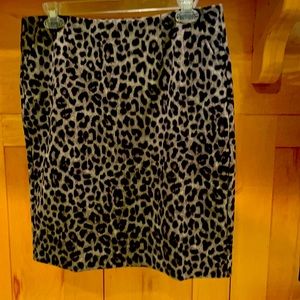 Beautiful Ponte knit animal print skirt.